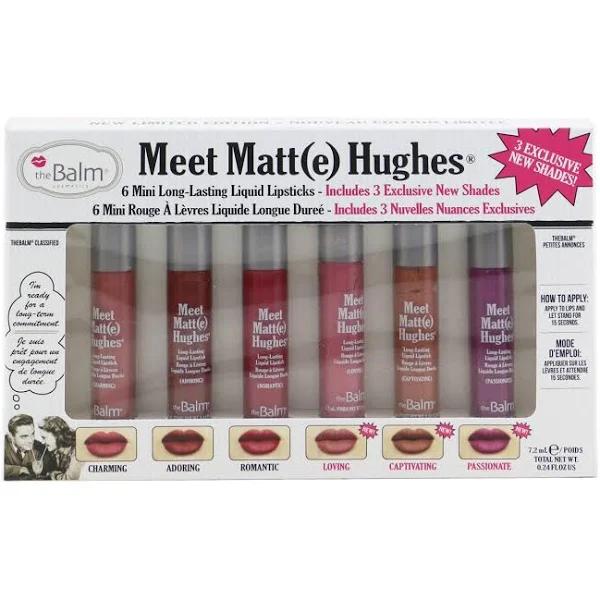 theBalm - Meet Matt(e) Hughes 6 Mini Long Lasting Liquid Lipsticks Kit