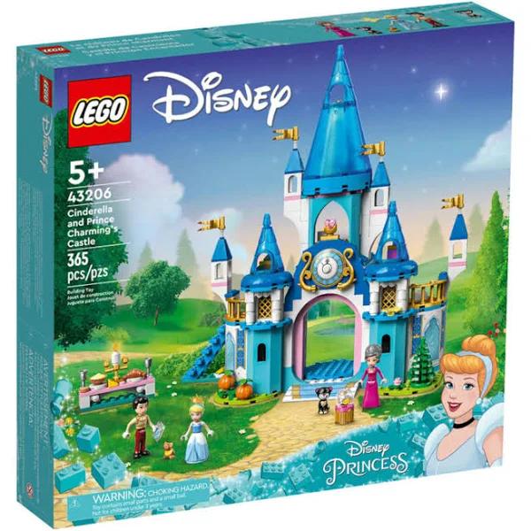 LEGO Disney Cinderella and Prince Charming’s Castle 43206