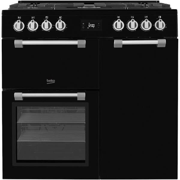 Beko 90cm Dual Fuel Freestanding Cooker BRC916GMB