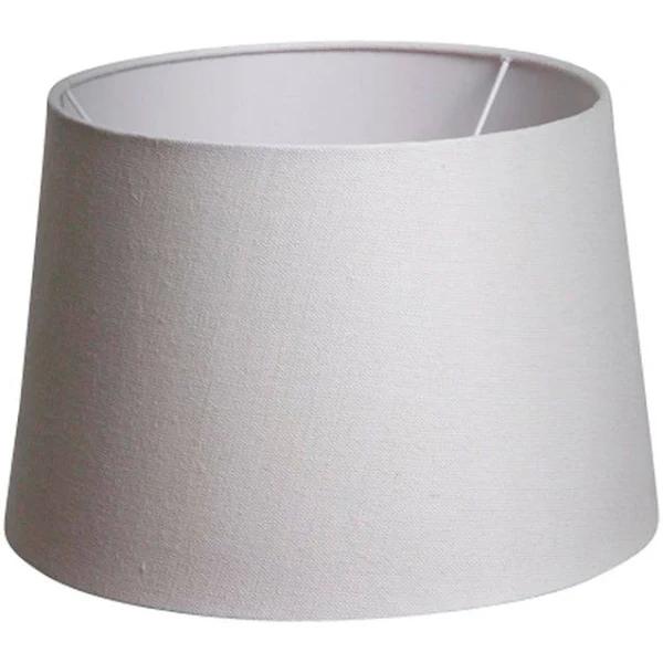 Florabelle Small Drum Lamp Shade (12x10.5x8 H) - Textured Ivory - Linen Lamp Shade with E27 Fixture