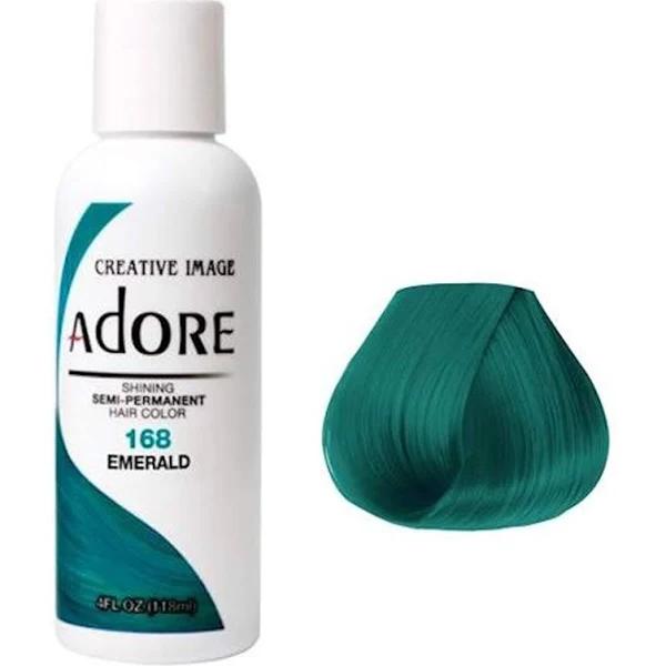 Adore Semi Permanent Hair Colour 168 Emerald