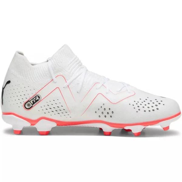 Puma Future Match FG Youth - White/Black/Fire - Size 2