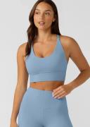 Lorna Jane Womens Lotus Longline Sports Bra Blue M