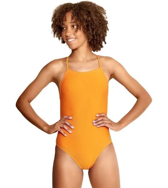 Speedo Vibe Women's The One Back Solid Piece Swimsuit - Radiant Yellow - Swimoutlet.com