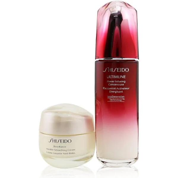 Shiseido - Defend & Regenerate Power Wrinkle Smoothing Set: Ultimune Power Infusing Concentrate N 100ml + Benefiance Wrinkle Smoothing Cream 50ml