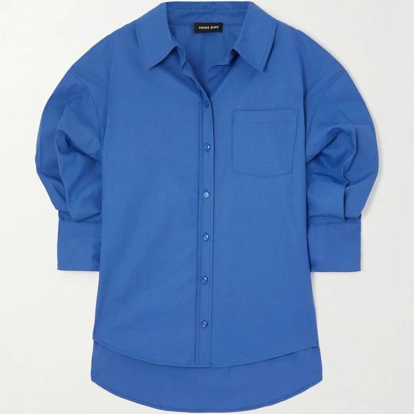 ANINE Bing Mika Shirt in Electric Blue - Size L