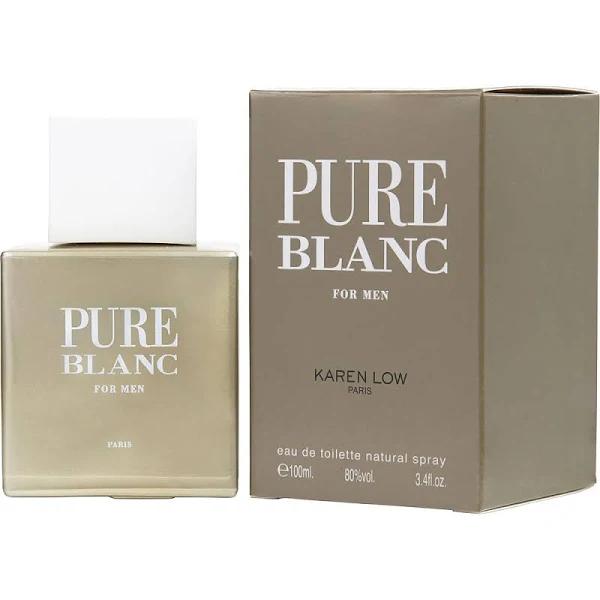 Pure Blanc for Men by Karen Low 3.4 oz EDT Spray