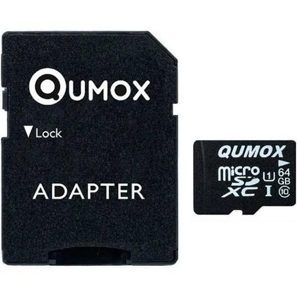 QUMOX 64GB Micro SD Memory Card Class 10 UHS-I 64 GB Highspeed Write Speed 40MB/S Read Speed Up to 80MB/s