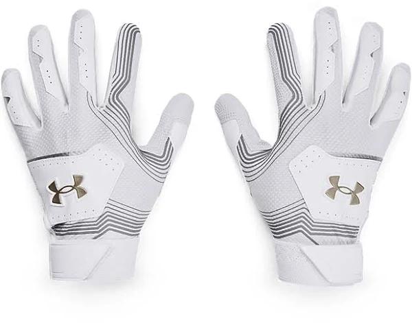 Under Armour Clean Up 21 Youth Batting Gloves [Colour: White] [Batting Glove Size: Youth Small]