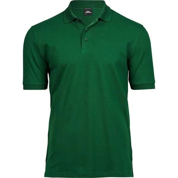 Tee Jays Mens Luxury Stretch Short Sleeve Polo Shirt (Forest Green) (XL)