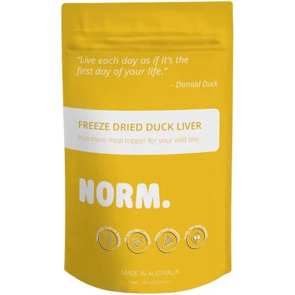 NORM. Duck Liver Freeze Dried Meal Topper For Dogs and Cats