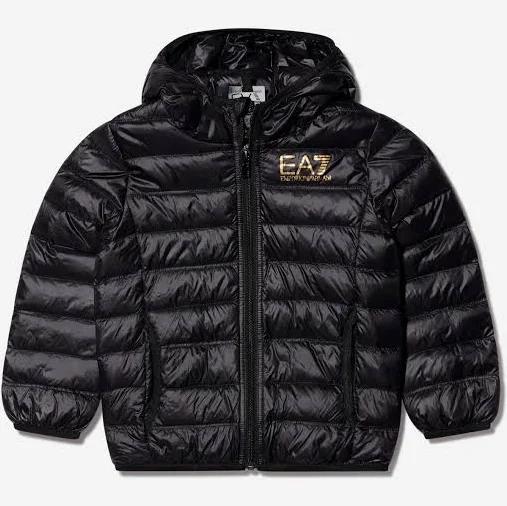 EA7 Emporio Armani Boys Black Puffer Jacket