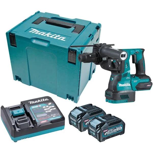 Makita HR002GM201 - 40V Max Brushless AWS 28mm SDS+ Rotary Hammer Kit (2 x 4.0Ah)