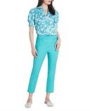 David Lawrence Sarah Compact Cotton Pant in Blue 10