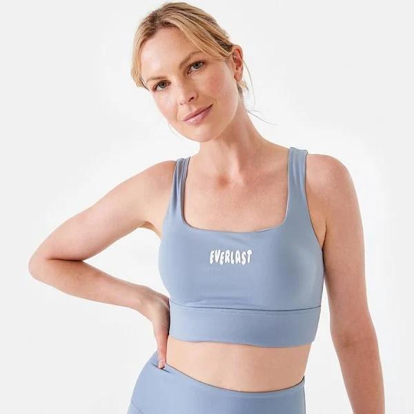 Active Everlast Womens Square Crop Top - Cloud Blue Size: 18