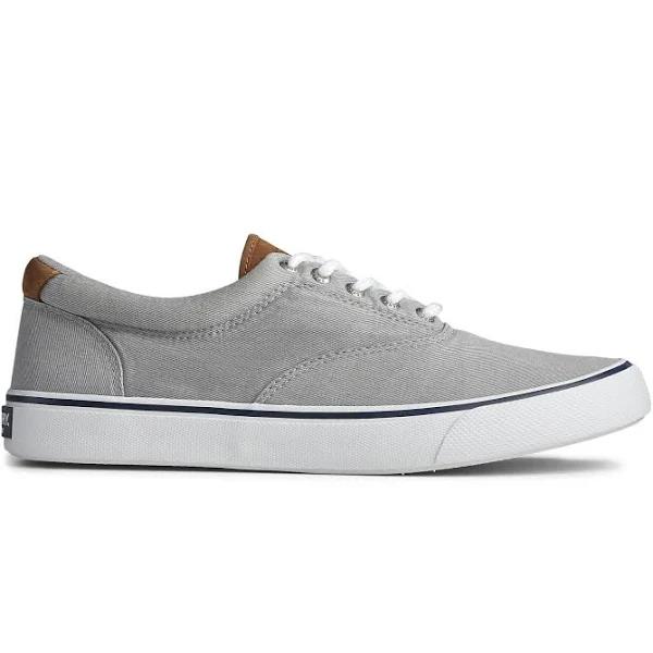 Sperry Mens Striper II CVO Canvas Trainers - Grey UK 7.5