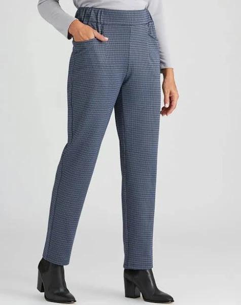 Millers Grey Check Jogger Pants - Size 12 - Womens - Grey Check