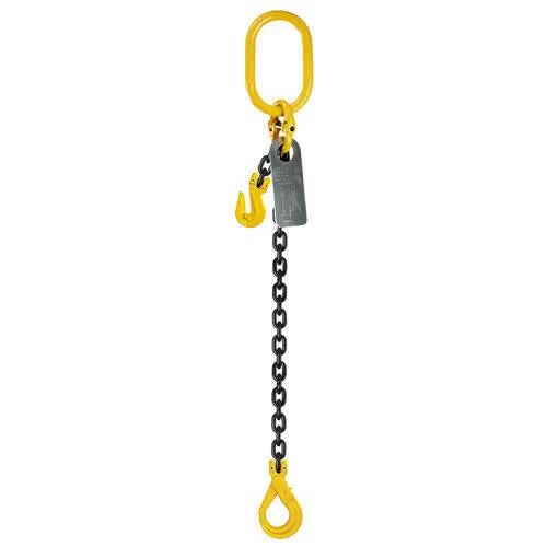 Grade 80 1leg Chain Sling With Shortening Grab Hook & Self Locking Hook 5m / 8mm