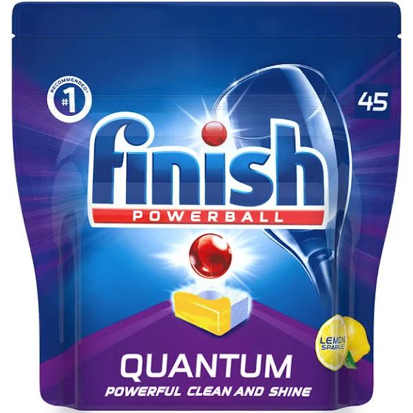 Finish Powerball Quantum Dishwashing Tablets Lemon Sparkle PK45