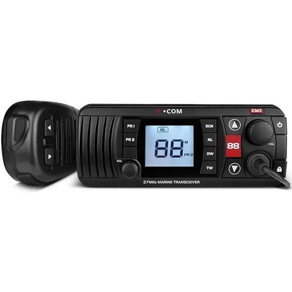 GME GX400B - 27MHz Fixed Mount Marine Radio - Black