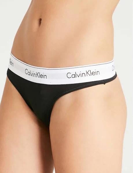 Calvin Klein Black Thong - Modern Cotton