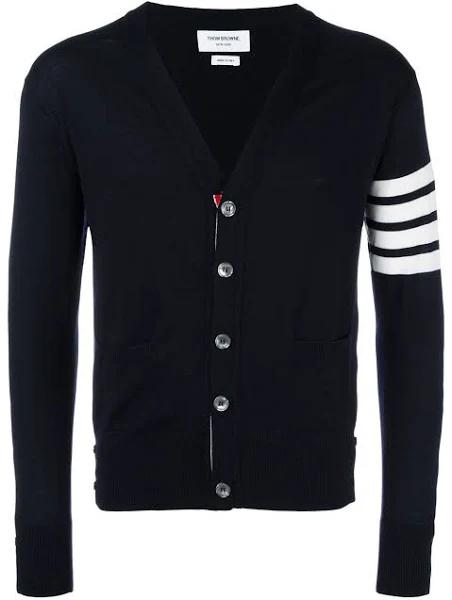 Thom Browne - 4-Bar Knitted Cardigan - Men - Wool - 00 - Blue