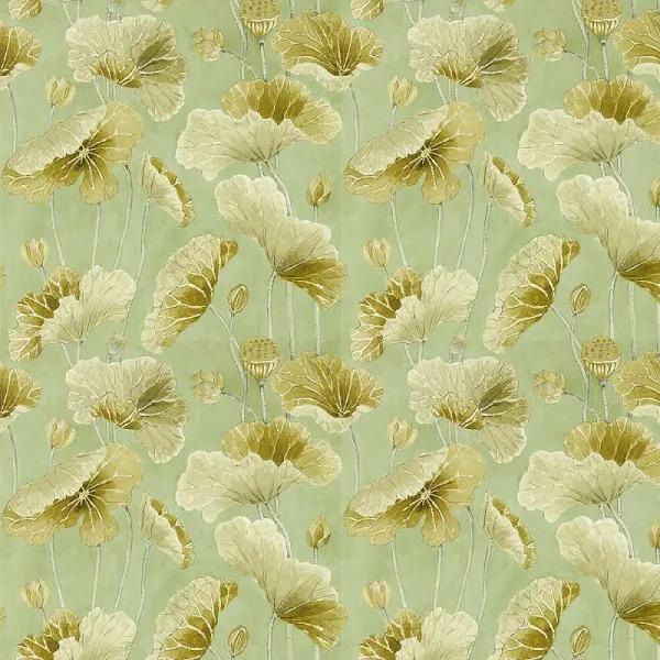 Lotus Leaf | Metallic Fronds Wallpaper