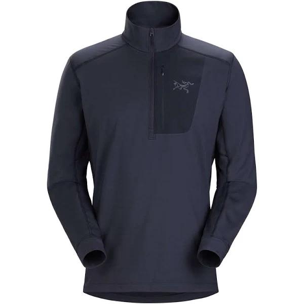 Arcteryx Rho LT Zip Neck Men's Black Sapphire XXL | Men