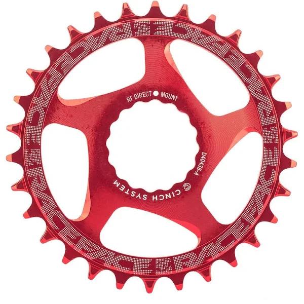 Race Face Narrow Wide Cinch Direct Mount Chainring Red 36T