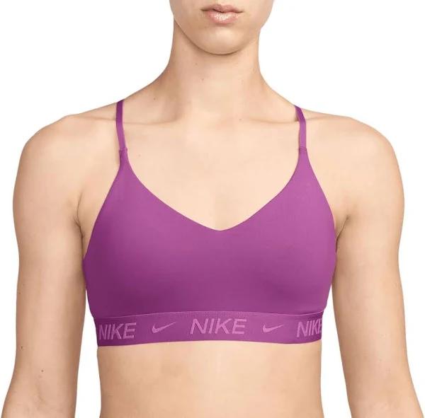 Nike Womens Indy Dri-FIT Light Support Padded Sports Bra Fuschia S