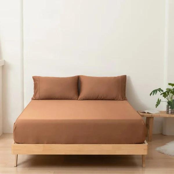 Bamboo Fitted Sheet - Terracotta, King