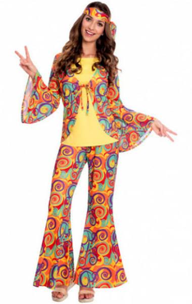 Hippie Woman Adult Costume 10-12