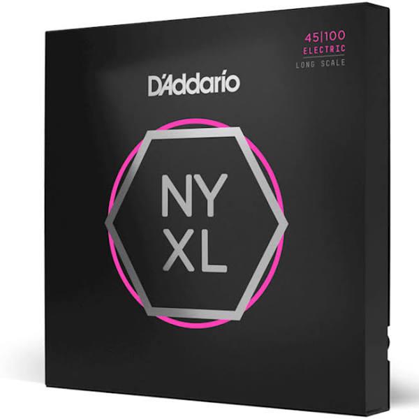 D'Addario NYXL45100 Nickel Wound Bass Guitar Strings, Regular Light, 45-100, Long Scale