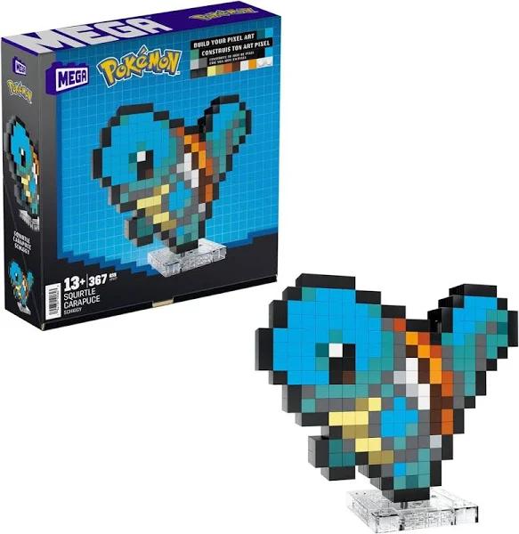 Pokémon: Squirtle Mega Construction Set Pixel Art