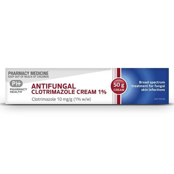 Pharmacy Health Anti-Fungal Topical Cream 1% 50g (Generic for Canesten)