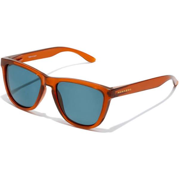 Hawkers One Exclusive Glasses Orange with Polarised Lenses Blue