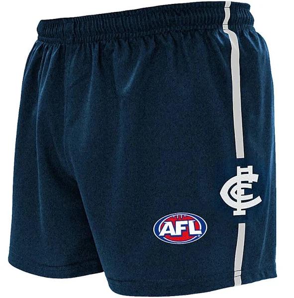 Carlton Blues Mens Logo Footy Shorts Size:2XL