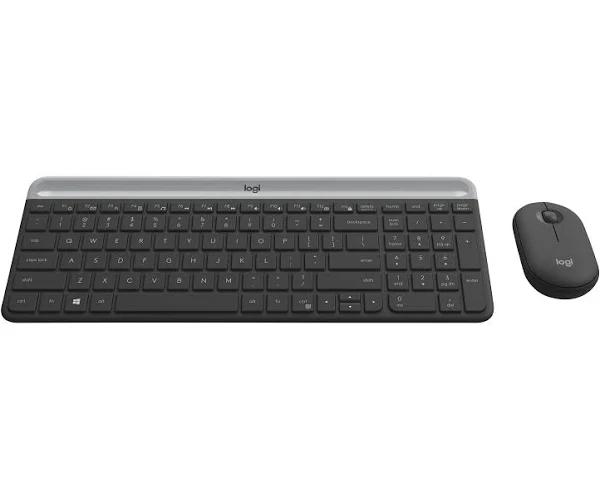 Logitech MK470 Keyboard Mouse Included RF Wireless Slovakian Graphite