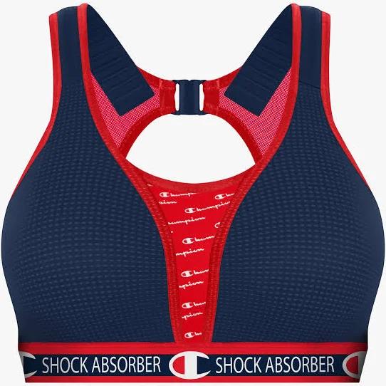 Shock Absorber Champion Padded Sports Bra Athletic Navy 12E