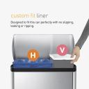 Code V, 60 Pack Custom Fit Liners, Recycling, Clear, simplehuman