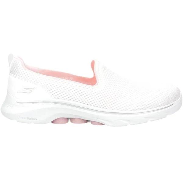 Skechers Womens Go Walk 7 - Razi Shoe White/Pink / 8