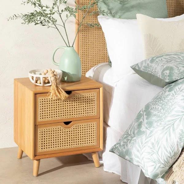 Habitat Galloway Natural Bedside Table Natural Standard Storage and Bedside Table