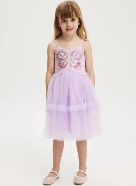 Cotton On Kids - Isabella Dress Up Dress - Lilac Drop/Butterfly Size - 2 Women