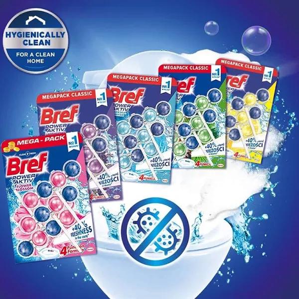 Bref Power Active Toilet Freshner Pine 3x 3pc