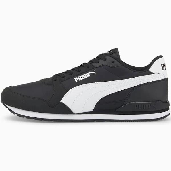 Puma St Runner Shoes Black White - 39