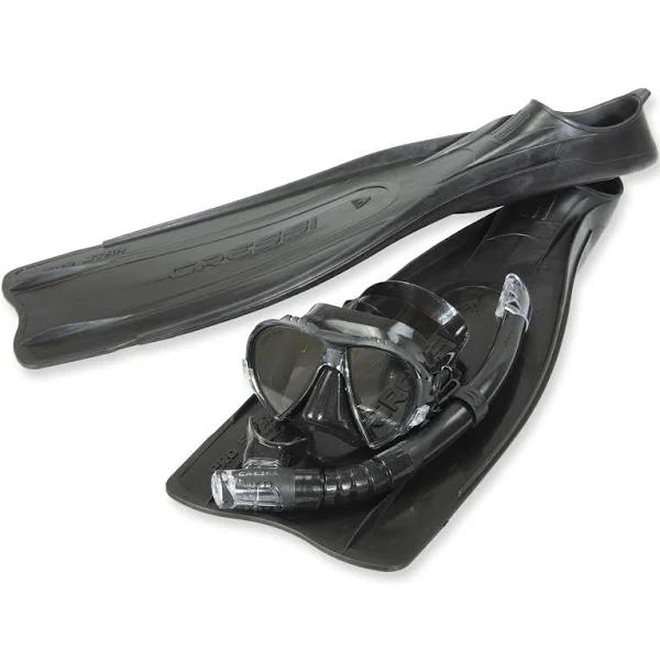 Cressi Pro Star Mask Snorkel & Set - Black