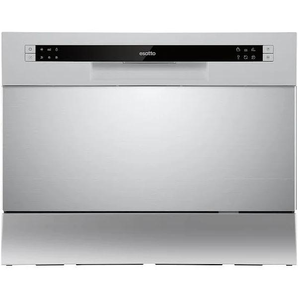 Esatto 55cm Stainless Steel Benchtop 6 Place Setting Dishwasher