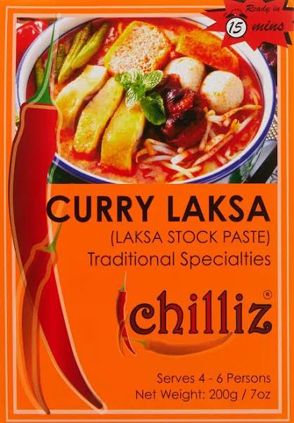 Chilliz Curry Laksa Paste 200g