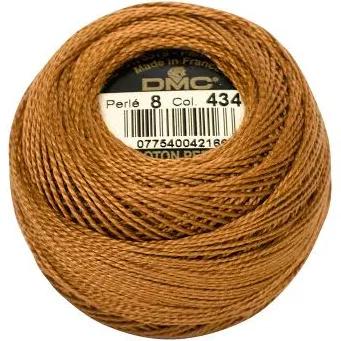 DMC Pearl Cotton Ball Size 8 87yd Light Brown