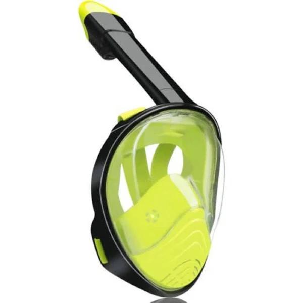 CASAMI Full Face Diving Seaview Scuba Snorkel Snorkeling Mask Swimming Goggles Gopro - Yellow Black - S M